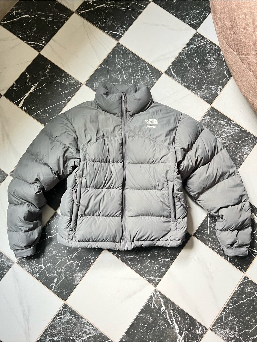 SKIMS x NORTHFACE Gray Puffer 700